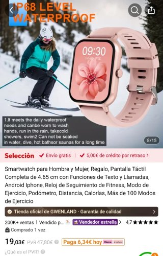 Reloj Inteligente GWENLAND Gris