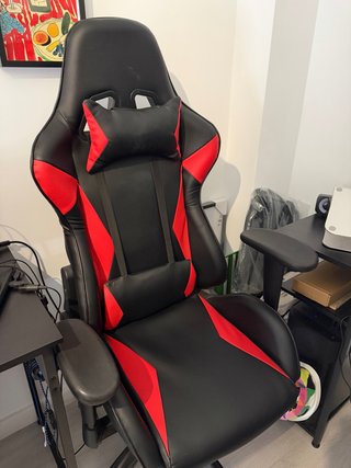 Silla Gaming Negra y Roja