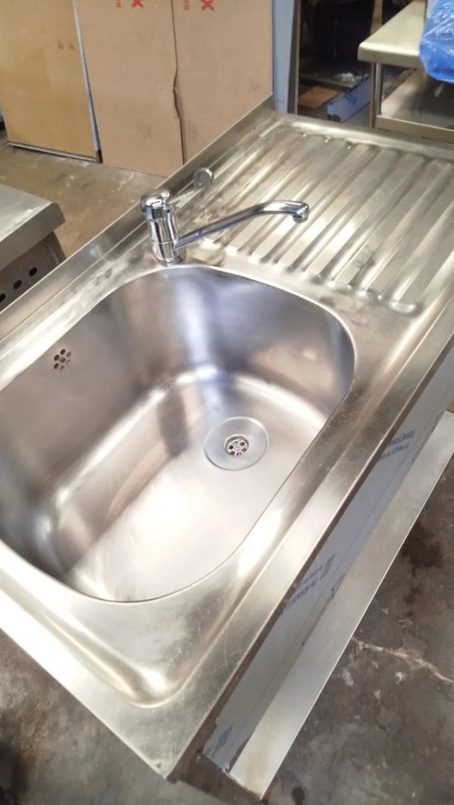 Fregadero industrial acero inoxidable escurridor