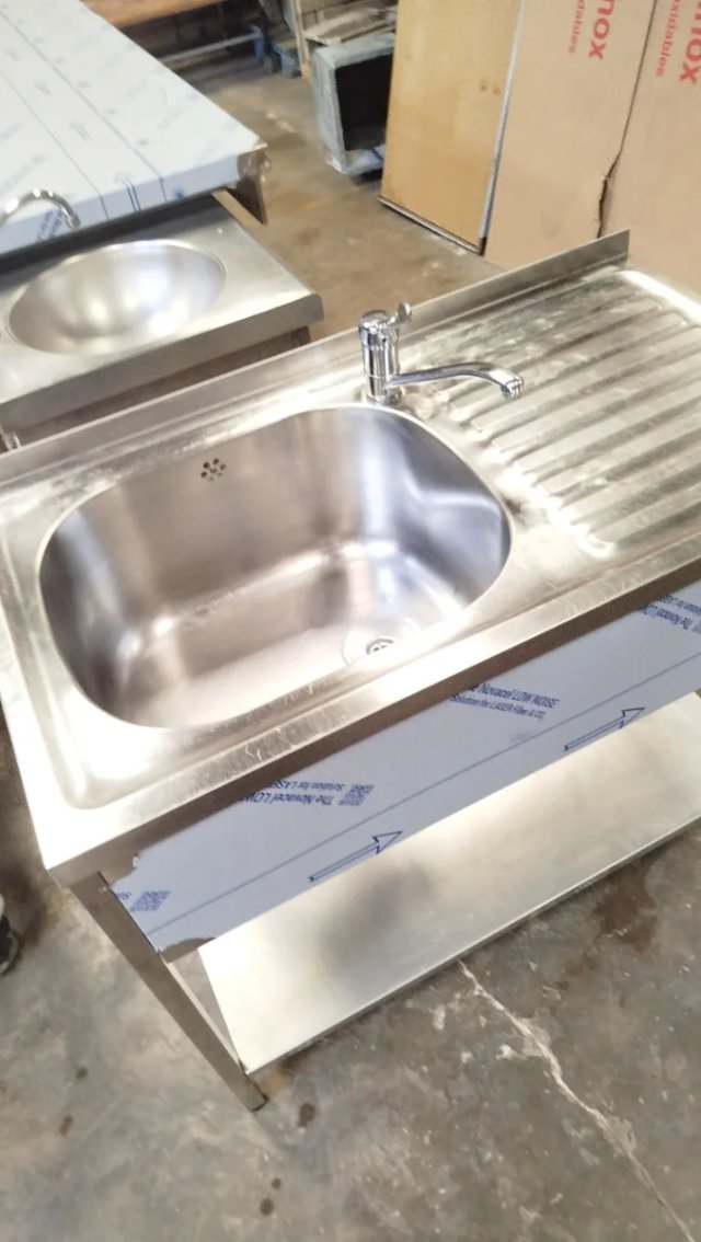 Fregadero industrial acero inoxidable escurridor