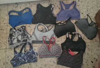 Lote 9 Sujetadores Deportivos Talla S