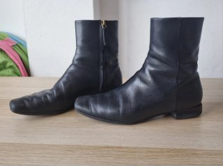 Botines piel negros Massimo Dutti Talla 37