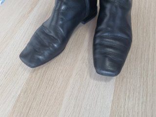 Botines piel negros Massimo Dutti Talla 37