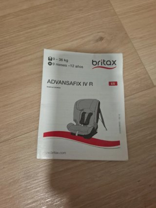 Silla de coche Britax Römer gris. Grupo 1, 2 y 3.