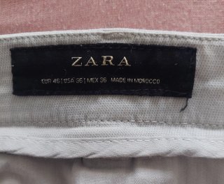 Pantalón Zara hombre gris hielo verano