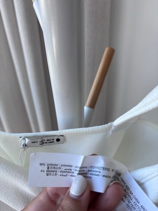 Top corto blanco Zara Talla S