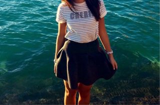 Falda gris neopreno Pull&Bear Talla M