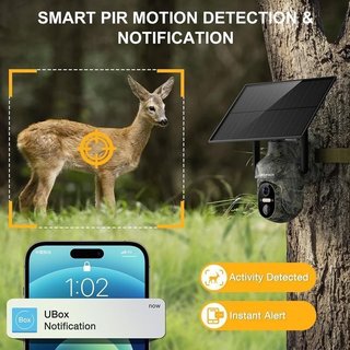Cámara Vigilancia Solar 4G Camuflaje NUEVA