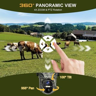 Cámara Vigilancia Solar 4G Camuflaje NUEVA