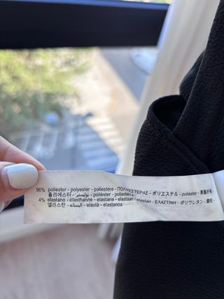 Top negro Zara Talla S nuevo con etiqueta