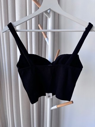 Top negro Zara Talla S nuevo con etiqueta