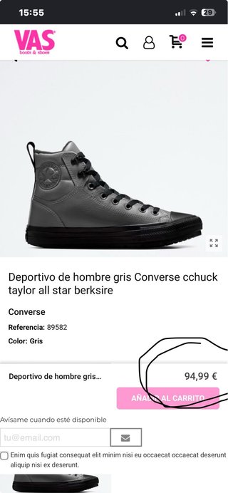 Converse Chuck Taylor All Star II Gris/Negro