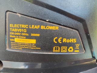 Sopladora Aspiradora TECCPO 3000W