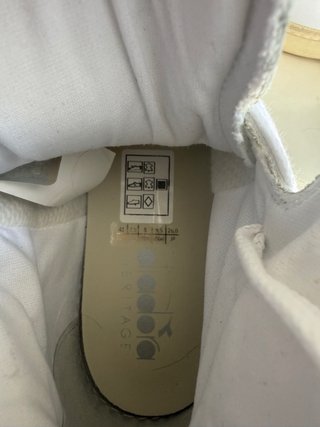 Diadora Heritage Piel T.41 Blanco y Turquesa (8)