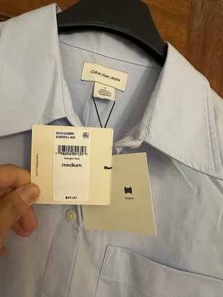 Camisa Calvin Klein azul