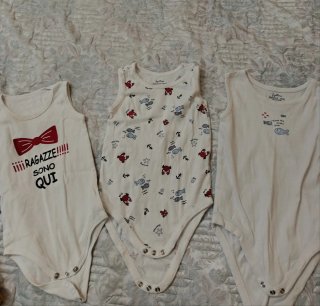 Set vestiti bimbo: body, pantaloni, camicia