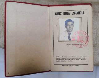Carnet Cruz Roja 1958