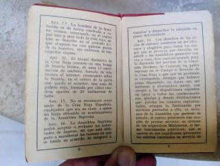 Carnet Cruz Roja 1958