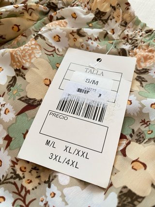 Falda pantalón floral con lazada