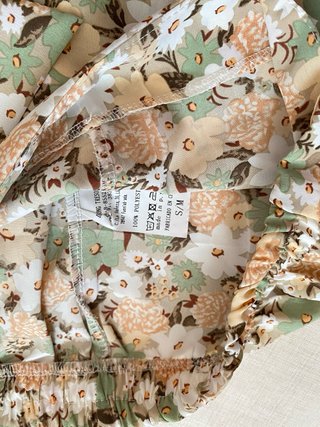 Falda pantalón floral con lazada