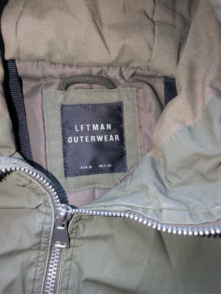 Parka verde Lefties con capucha
