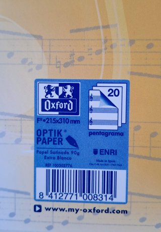 Lote 2 Libretas Música Oxford Nuevas