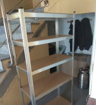 Estantería metálica 5 baldas precintada 180*90*40