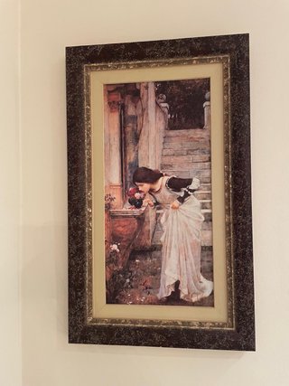 Cuadro decorativo tela y madera