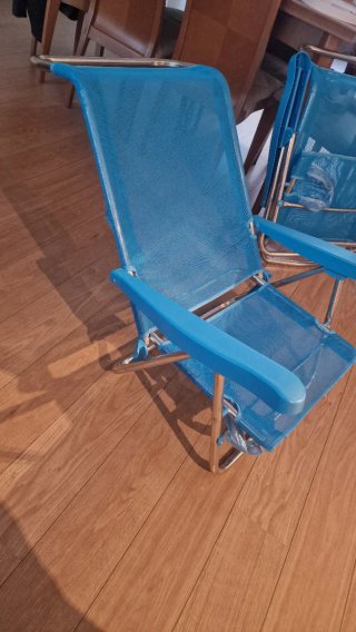 Sillas de playa compradas grandes por error
