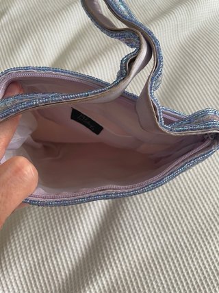 Bolso fiesta morado / lila con pedrería