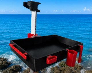Bandeja pesca surfcasting con soporte