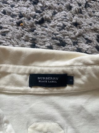 Polo Burberry Black Label crema/beige