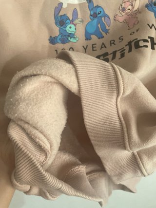 Sudadera Disney Stitch 100 Años Rosa