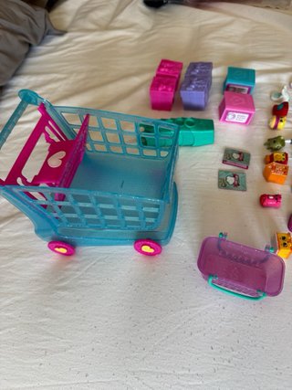 Lote Shopkins Carrito y Accesorios