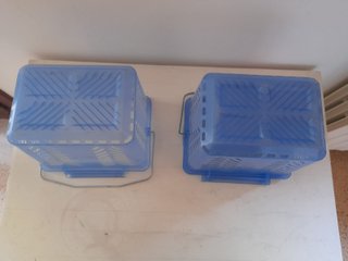 Coppia Cestini Raccolta Differenziata Blu
