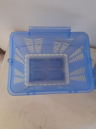 Coppia Cestini Raccolta Differenziata Blu