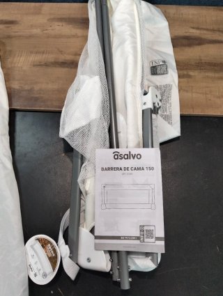 Barrera de Cama Asalvo 150 cm Abatible Blanca