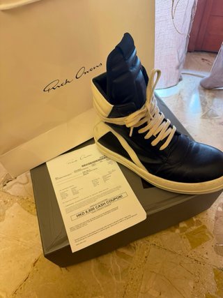 Rick Owens Sneakers Tg 42 Nero/Bianco