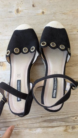 Sandalias de esparto con cuña Mustang talla  39