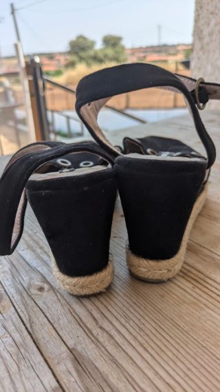 Sandalias de esparto con cuña Mustang talla  39