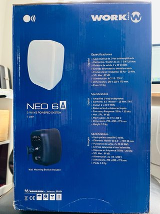 Pareja Altavoces activos Work NEO 6A Black