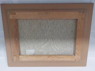 Cuadro pintado a mano con marco de madera de calid