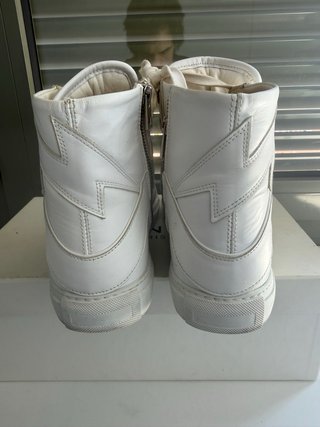 Zadig & Voltaire 100%Piel Blancas T.41 Logo ZV (8)