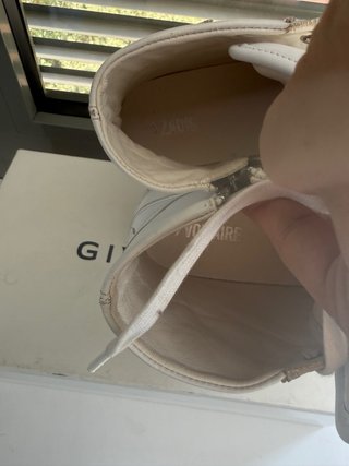 Zadig & Voltaire 100%Piel Blancas T.41 Logo ZV (8)