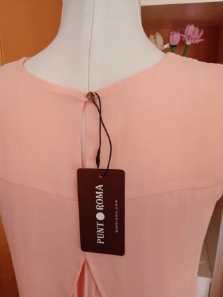 Blusa rosa vaporosa talla P