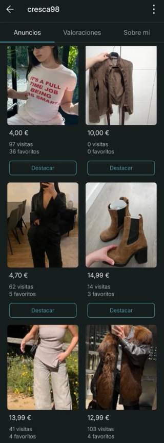 Lote Ropa Mujer Talla Única