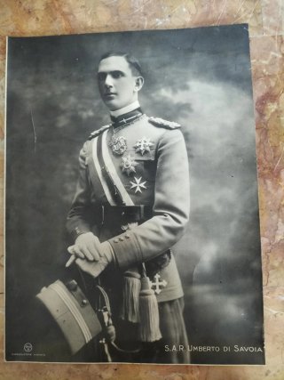 Foto originale d'epoca Umberto di Savoia