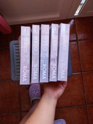 Saga de libros " Bajo el cielo púrpura de roma"