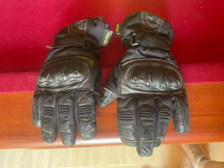 Lote Casco Moto + Guantes Negro/Verde