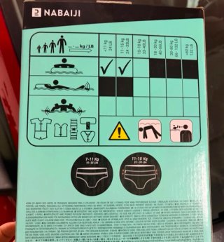 Flotador bebé Nabaiji con asiento